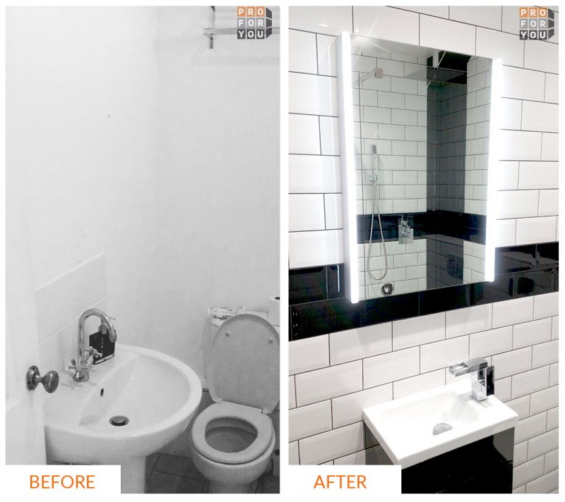 bathroom renovation before after