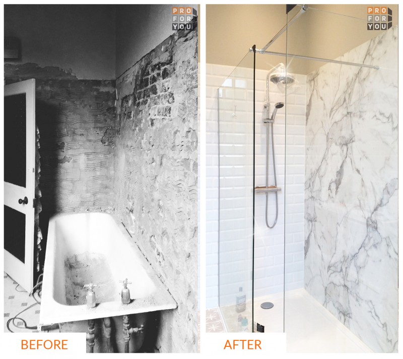 bathrooms renovations before after
